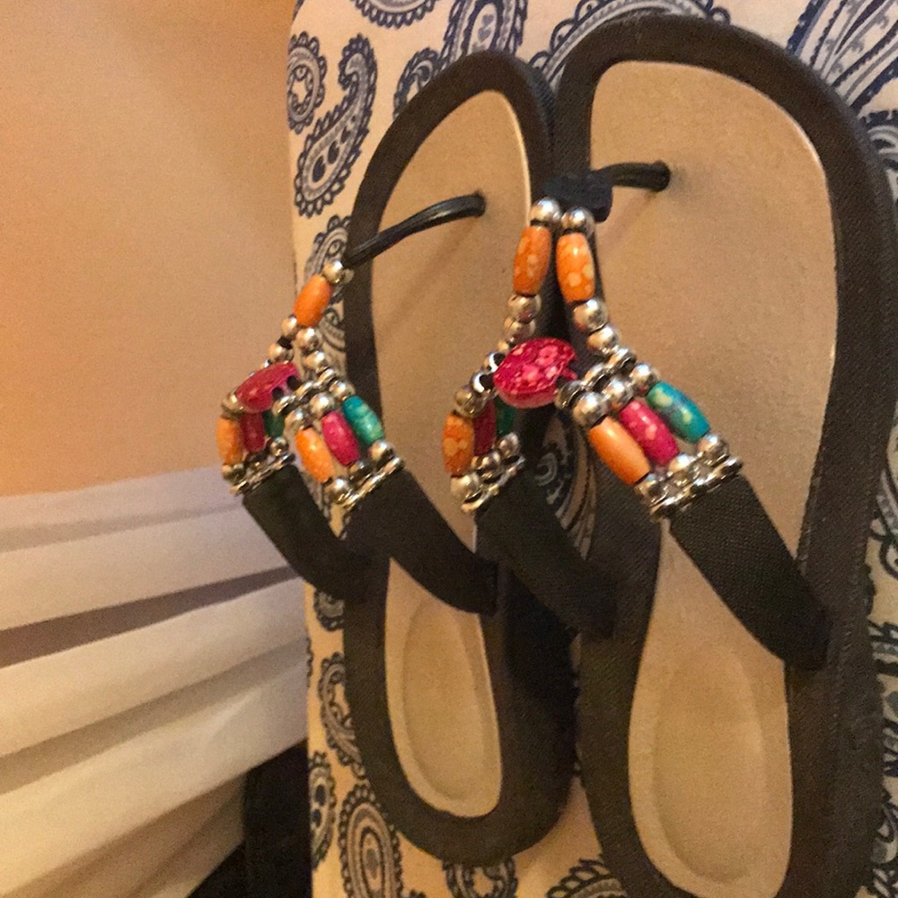 Beaded sandals